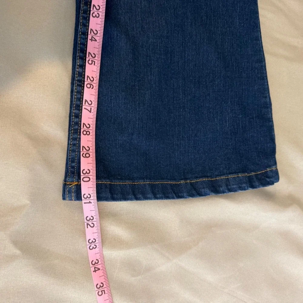 ASOS DESIGN long-sleeve 70s-style flared denim jumpsuit Stretch Plus Size 14